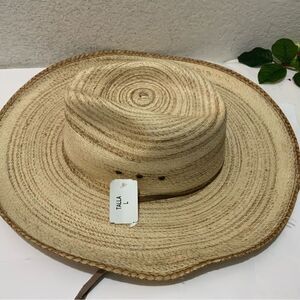 Somher Straw Brim Hat Made in Mexico Size Large Festival Concert Beach Sun  New